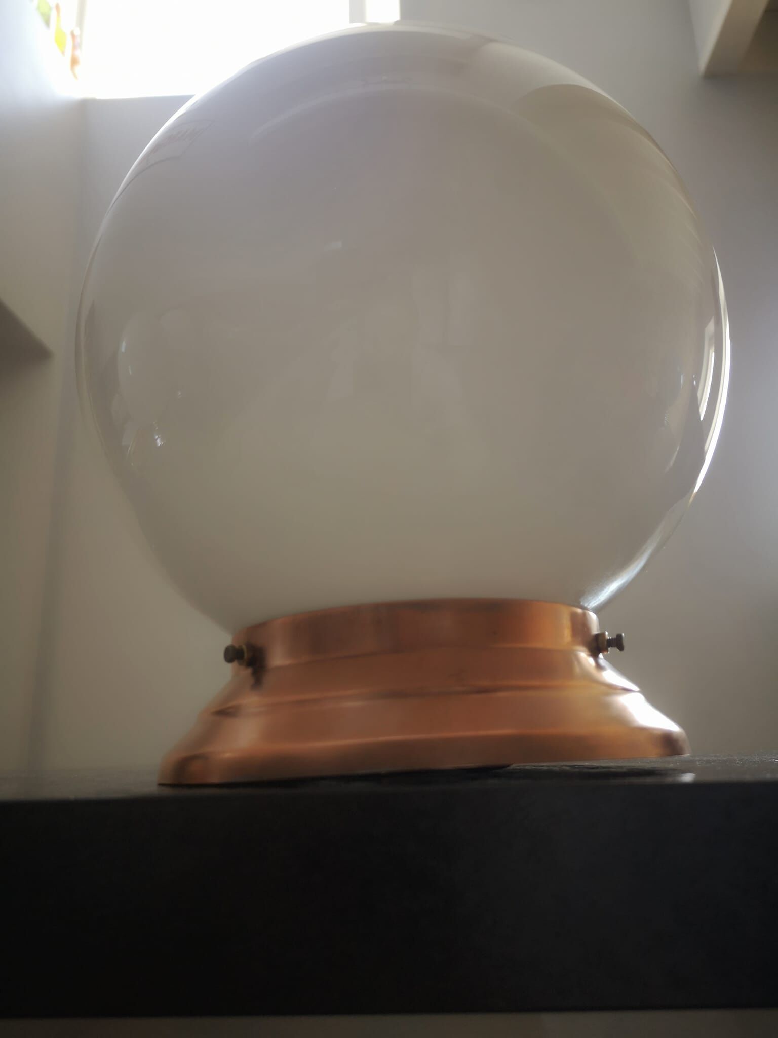Ceiling lamp opaline globe