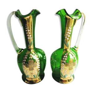 2 carafes aiguières