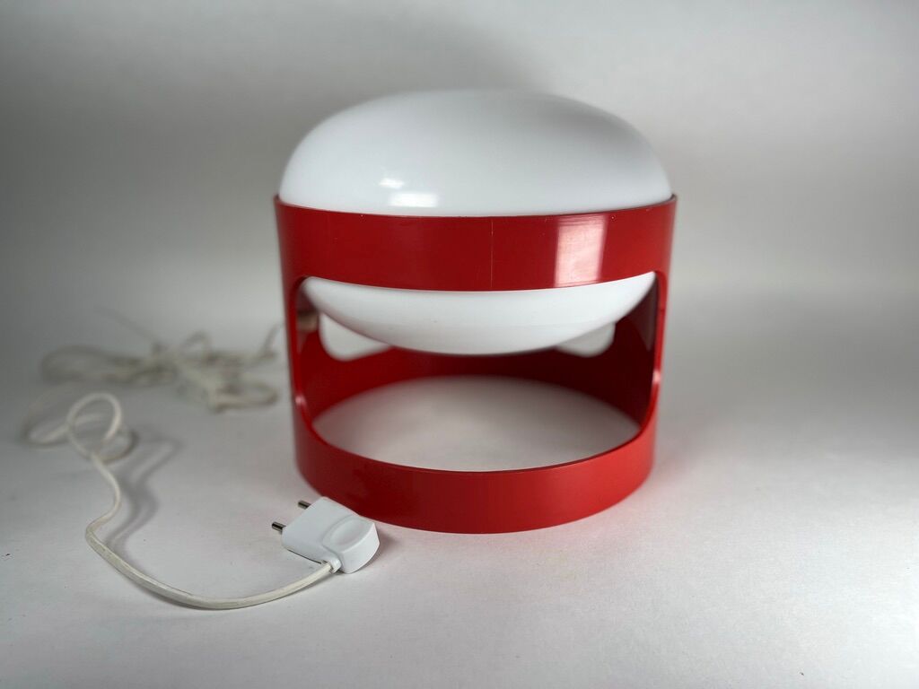 Lamp Joe Colombo KD 27 Red Kartell Vintage