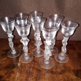 Set de 6 verres à liqueur pied femme nue