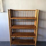 Bamboo folding shelf