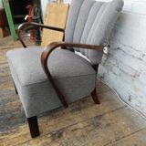 Pair of Halabala cocktail armchair, Czech, 1940