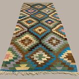 Vintage Turkish Kilim 252x106 cm