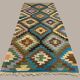 Vintage Turkish Kilim 252x106 cm