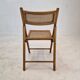 Ensemble de 2 chaises pliantes italiennes en osier, années 1980