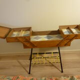 Travailleuse vintage Scoubidou jaune