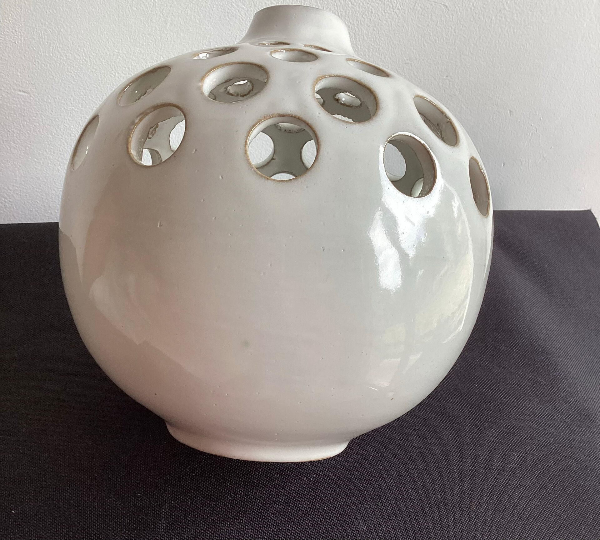 Large vase with flowers
