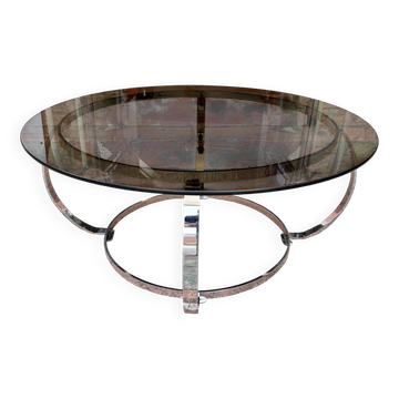 Space coffee table in chrome metal from around 1970.