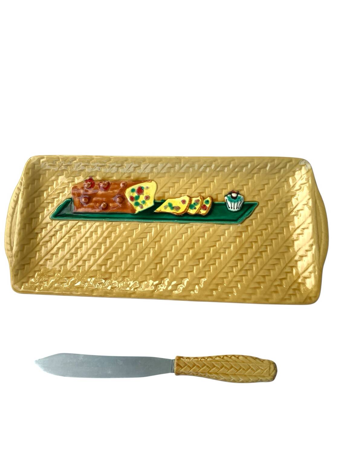 Slush cake dish + knife