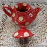 Handmade pottery teapot