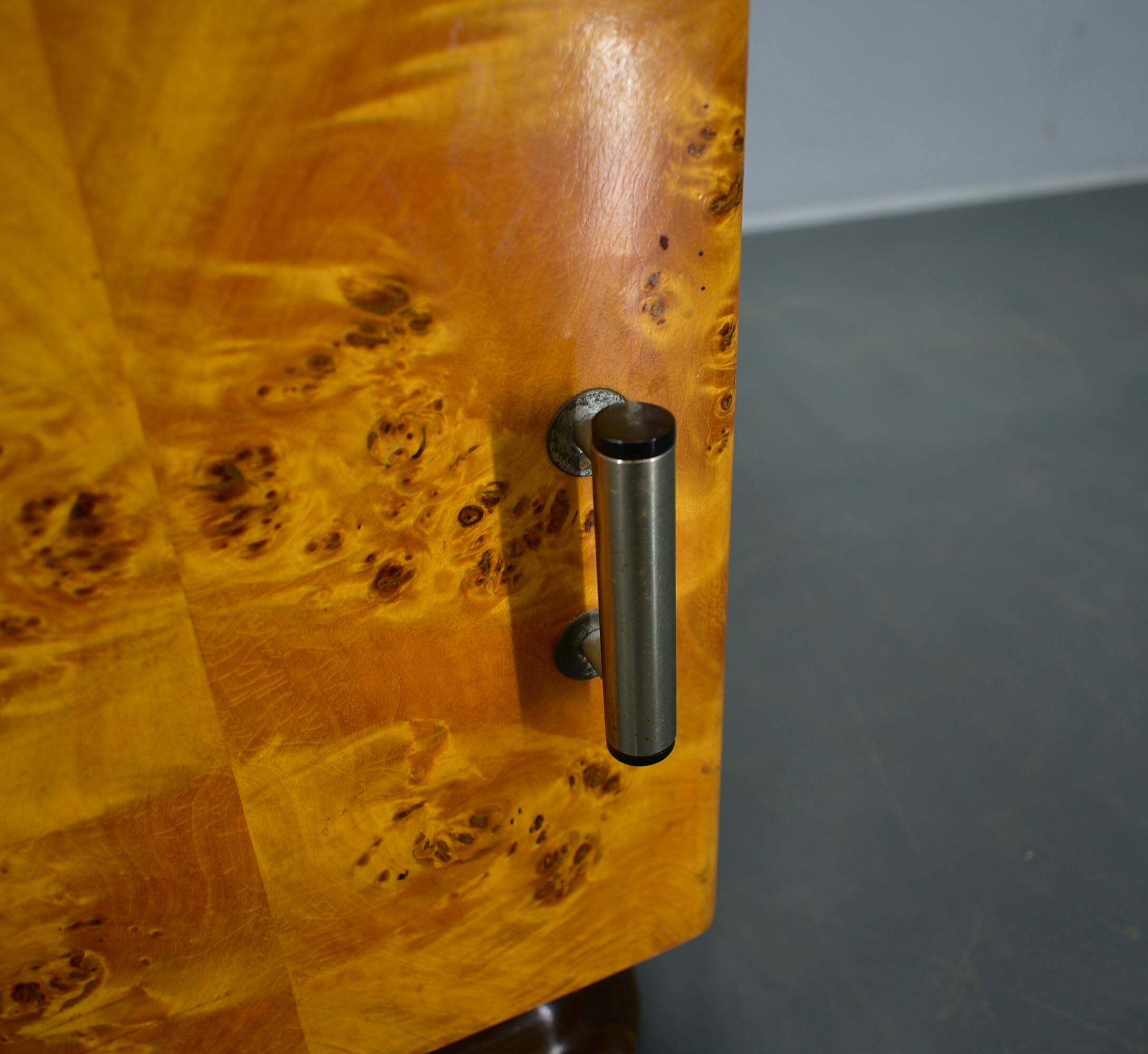 1940s set of bedside tables by Jindrich Halabala, Czechoslovakia