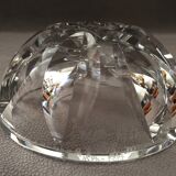 Cendrier vintage en cristal massif signé pierre gage 1951-1976 design art