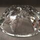 Vintage ashtray in solid crystal signed pierre gage 1951-1976 design art