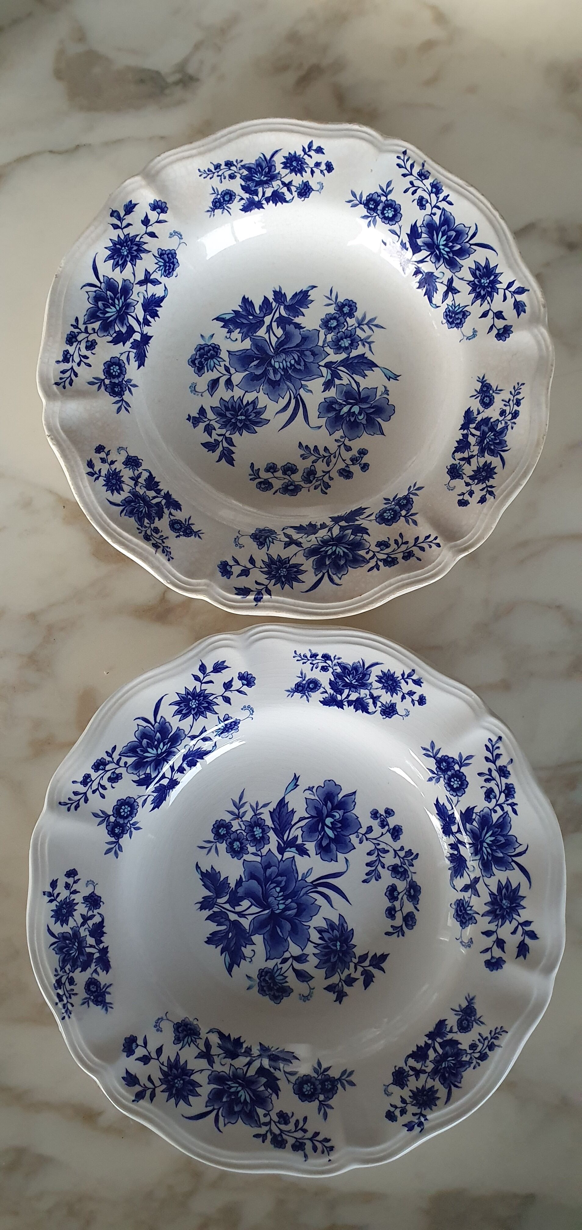 Earthenware plates Sarreguemines