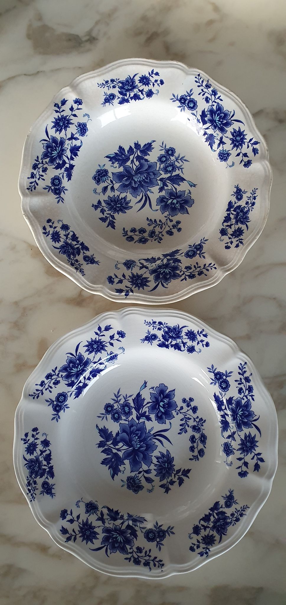 2 assiettes faïence Sarreguemines