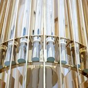 Romani Saccati for Gucci Brass Crystal Murano Pendant by Studio Design