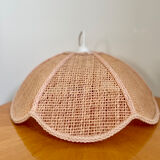 Suspension Rattan Vintage Rose Salmon