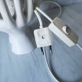 White ceramic hand lamp