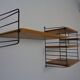 Swedish Ash and Metal Wall Unit by Kajsa & Nils Nisse Strinning for String, 1950s, Set of 9
