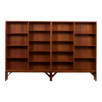 Bibliothèque modulaire à deux unités de la série Borge Mogensen China pour CM Madsen, Danemark, années 1960