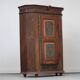 Wedding cabinet painted in folk art from rustic farm dated 1818