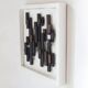 Three-dimensional framed artwork in wenge wood by Studio Aik