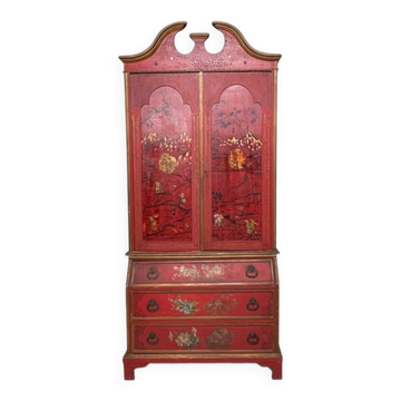 Trumeau with chest of drawers from the mid-20th century in chinoiserie style.