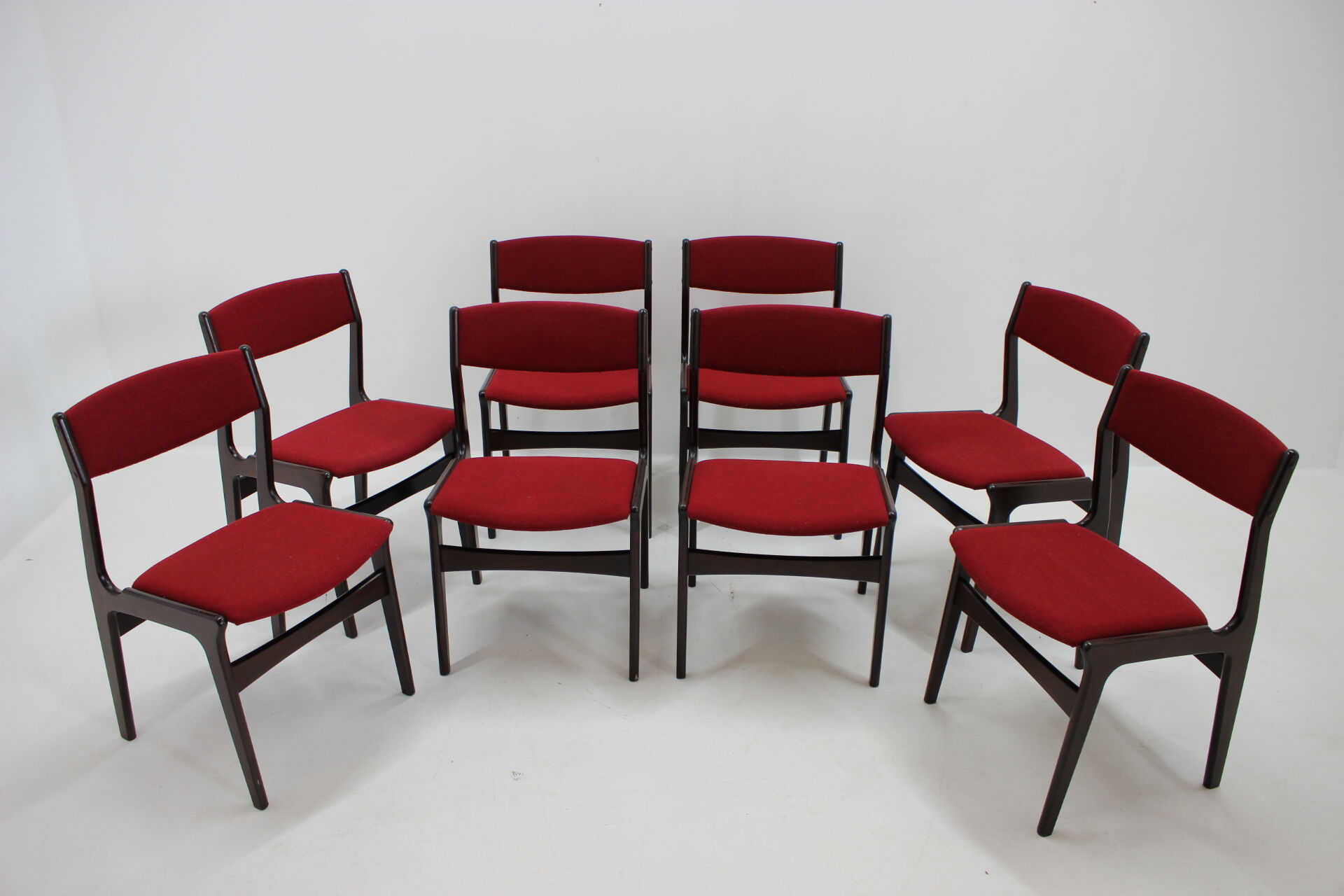 1960s Set of 8 Palisander Dining Chairs, Denmark