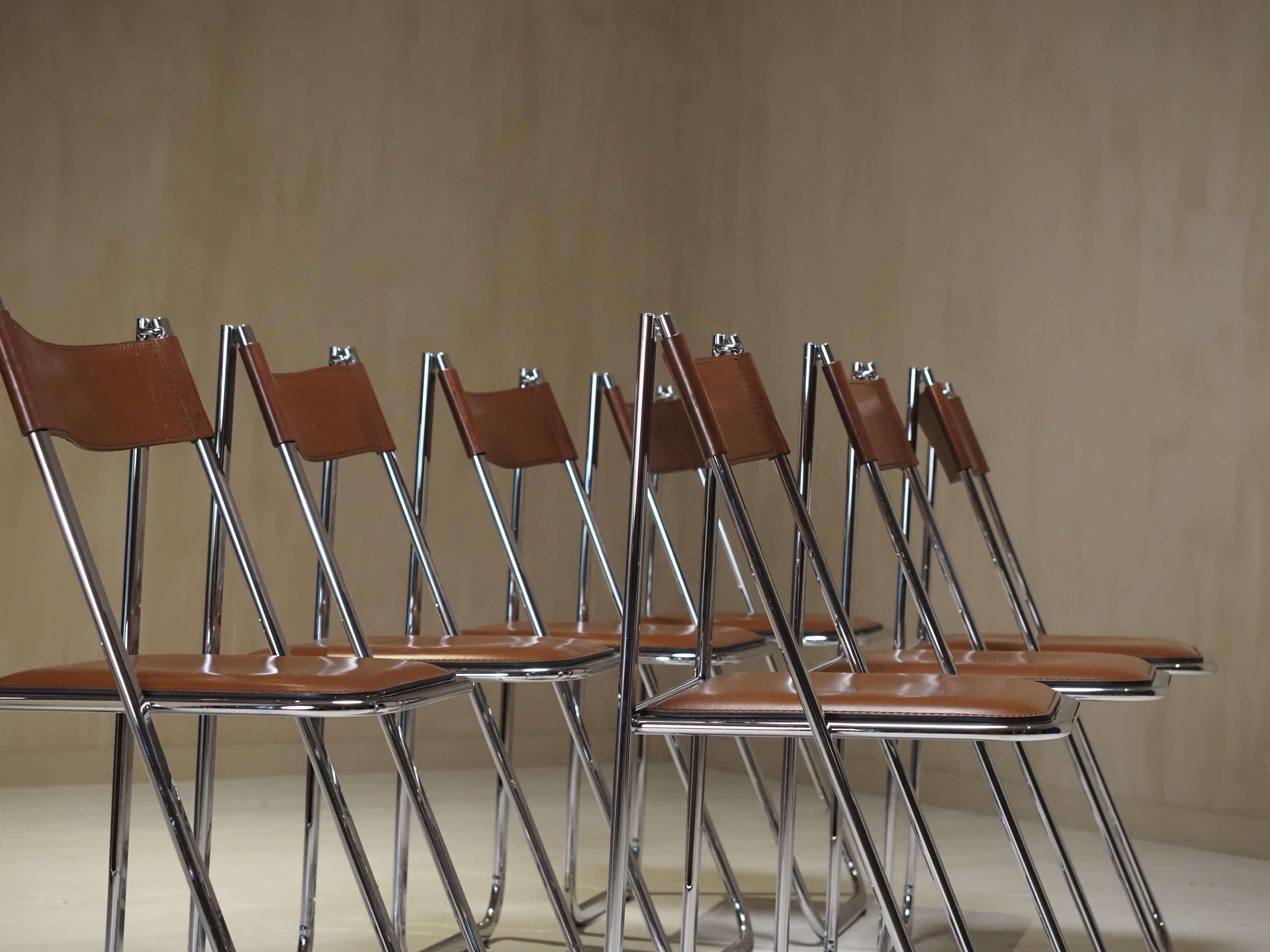 Chaises pliantes Tamara par Arrben ensemble de 7