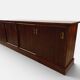 Large double-sided modernist sideboard in oak – 250 cm