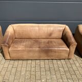 De Sede Ds47 3zit, 2zit, 1zit Buffel leder 5mm NECK Cognac