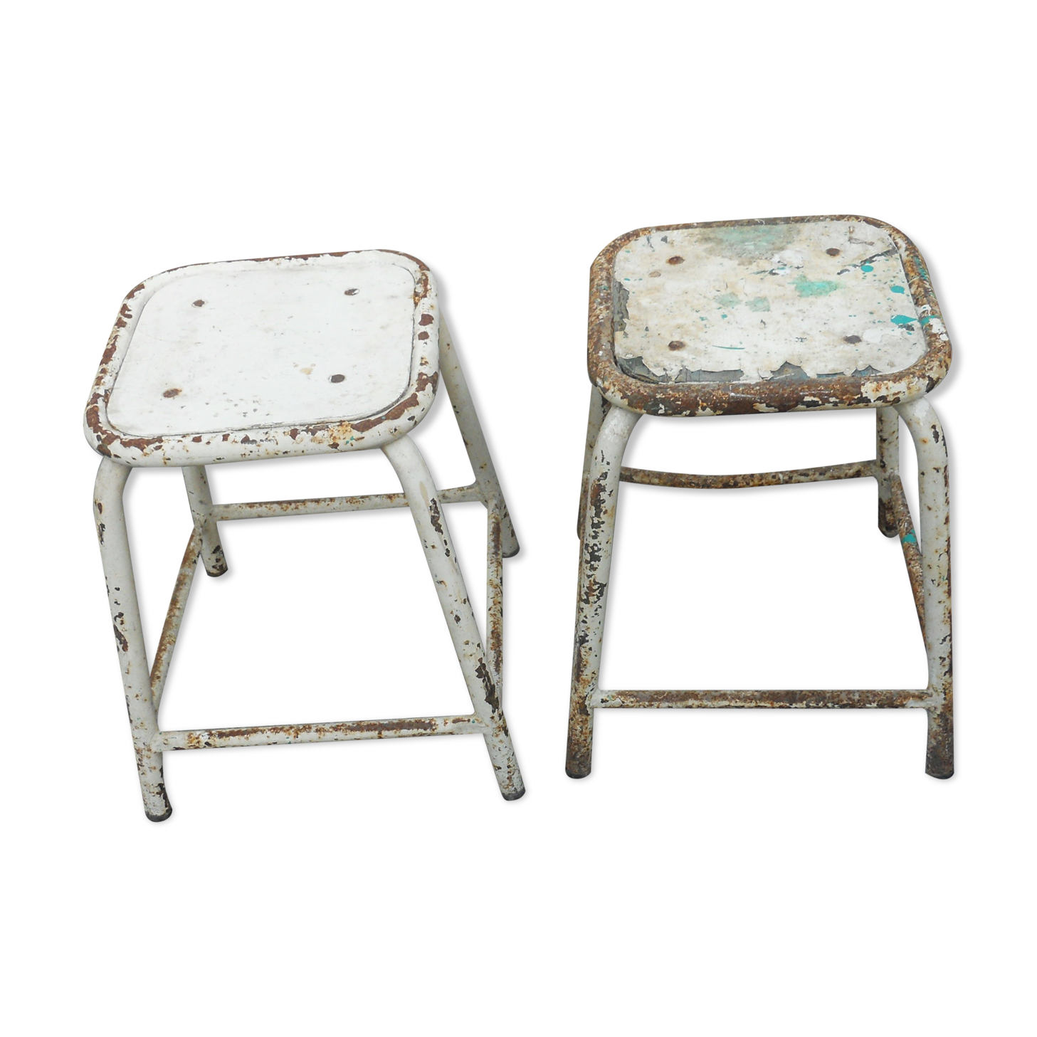 Pair of industrial stools