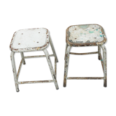 Pair of industrial stools