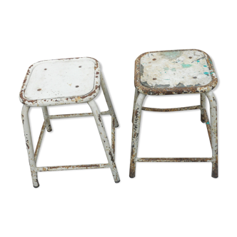 Pair of industrial stools