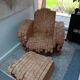 Pressed honeycomb cardboard armchair