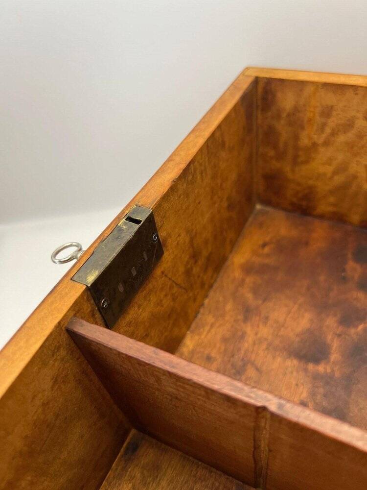 Late Biedermeier Box in Solid Birch, Northern Germany, 1840