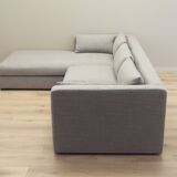 Grey corner sofa, Scandinavian design, 00s