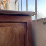 XXL solid oak counter sideboard