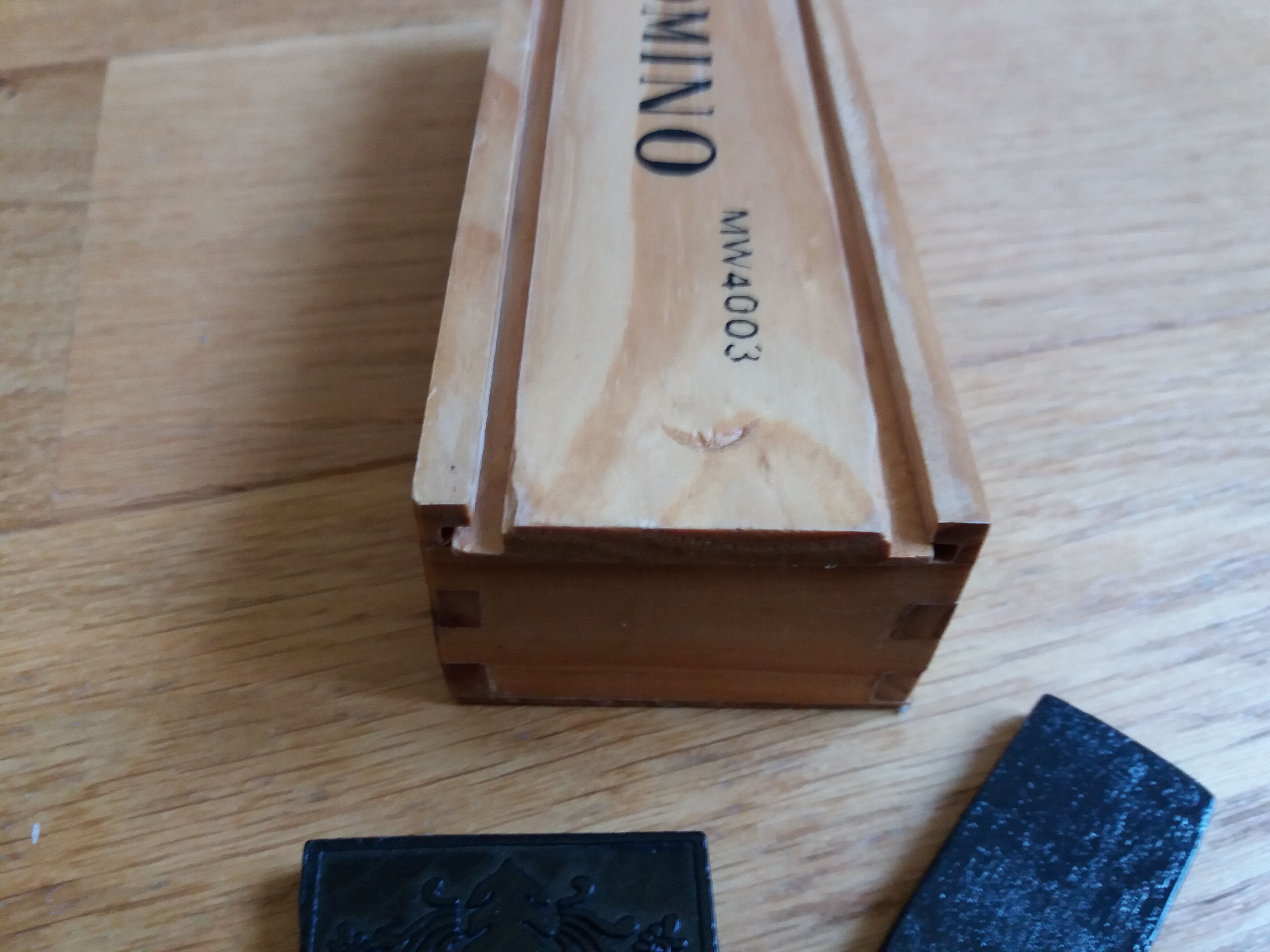 Wooden domino game