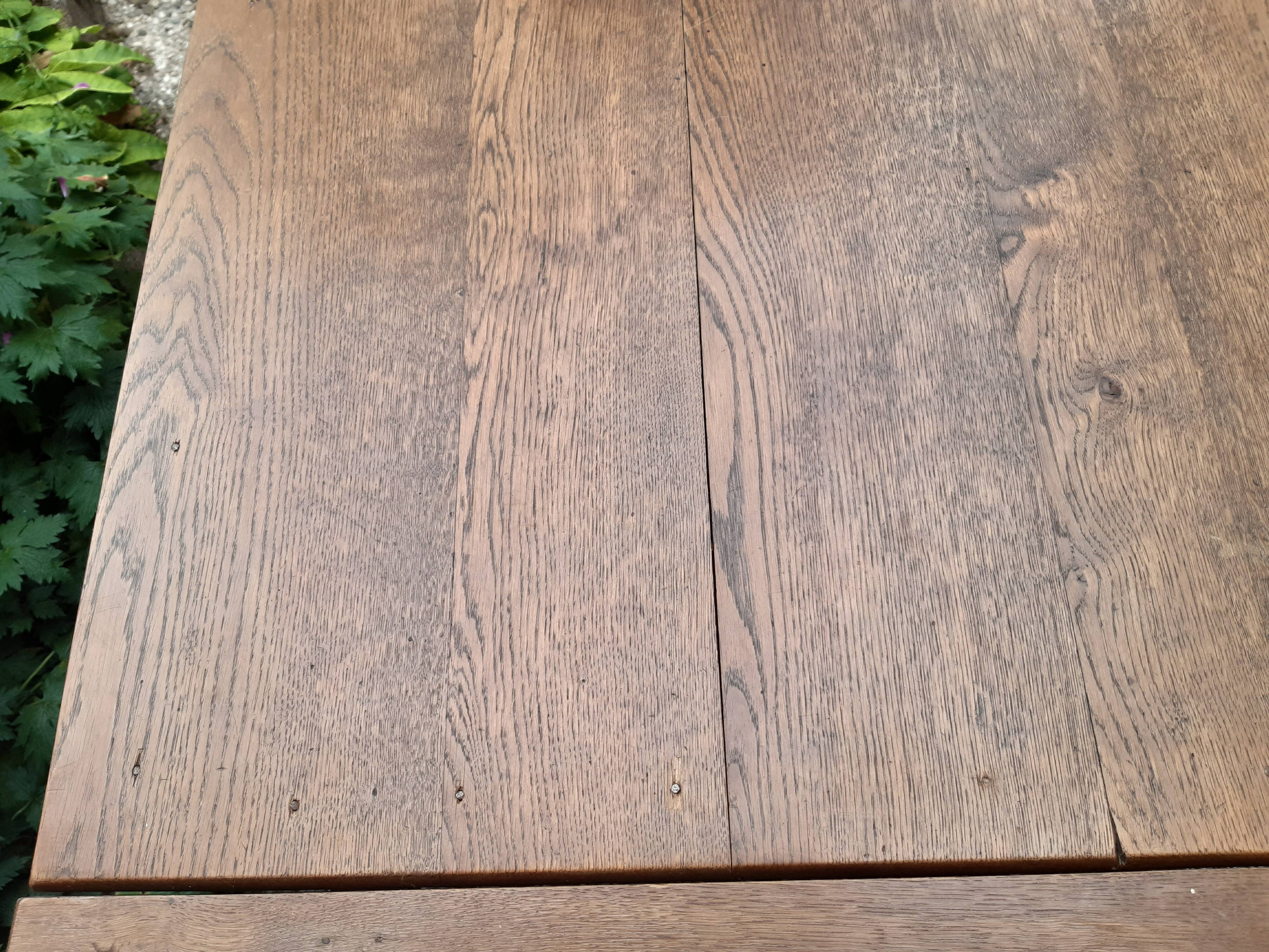Large oak table circa 1940