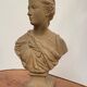 Bust En Terre Cuite Diane Chasseresse d'Apres Houdon Epoque 19th
