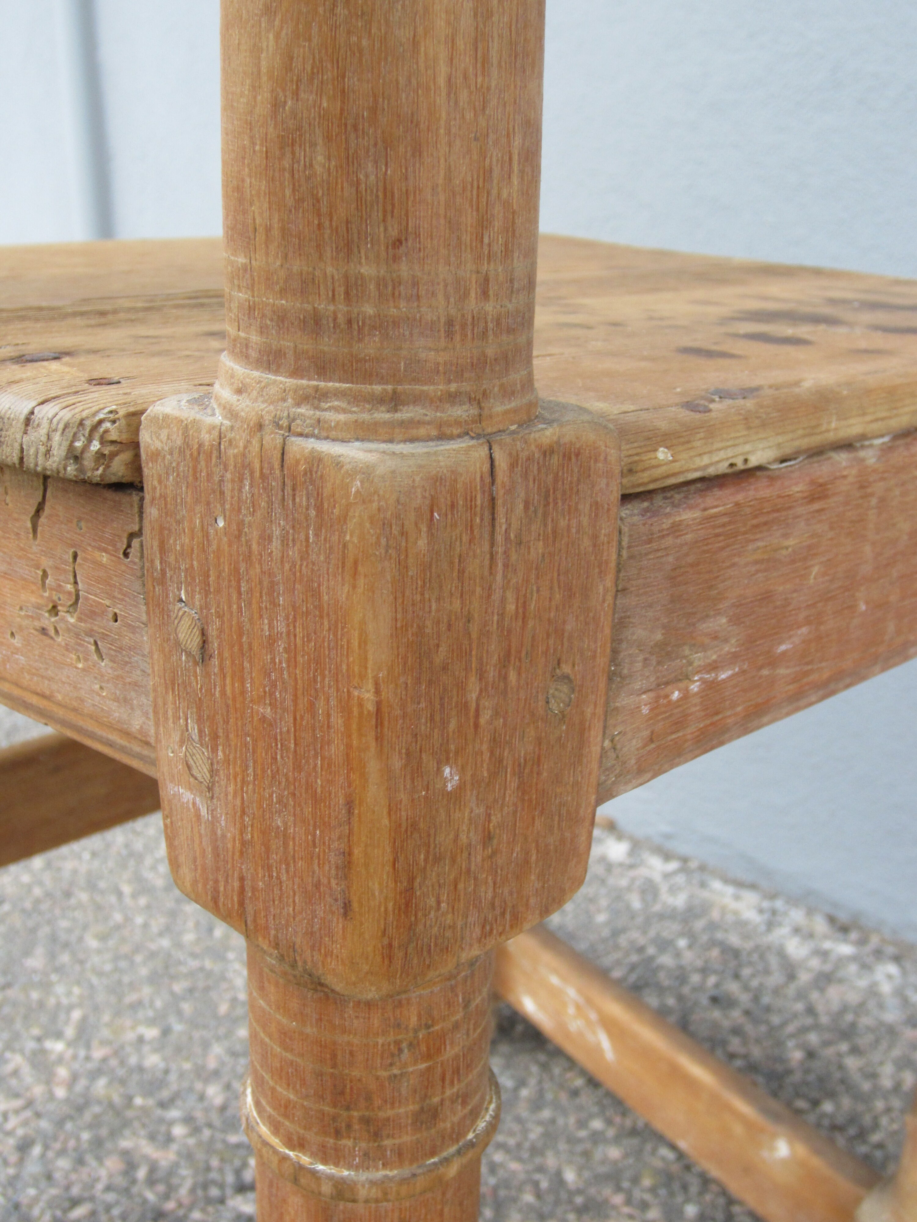 Rustic Scandinavian pine chair