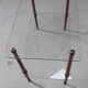 Coffee table in glass and wood, 1960s