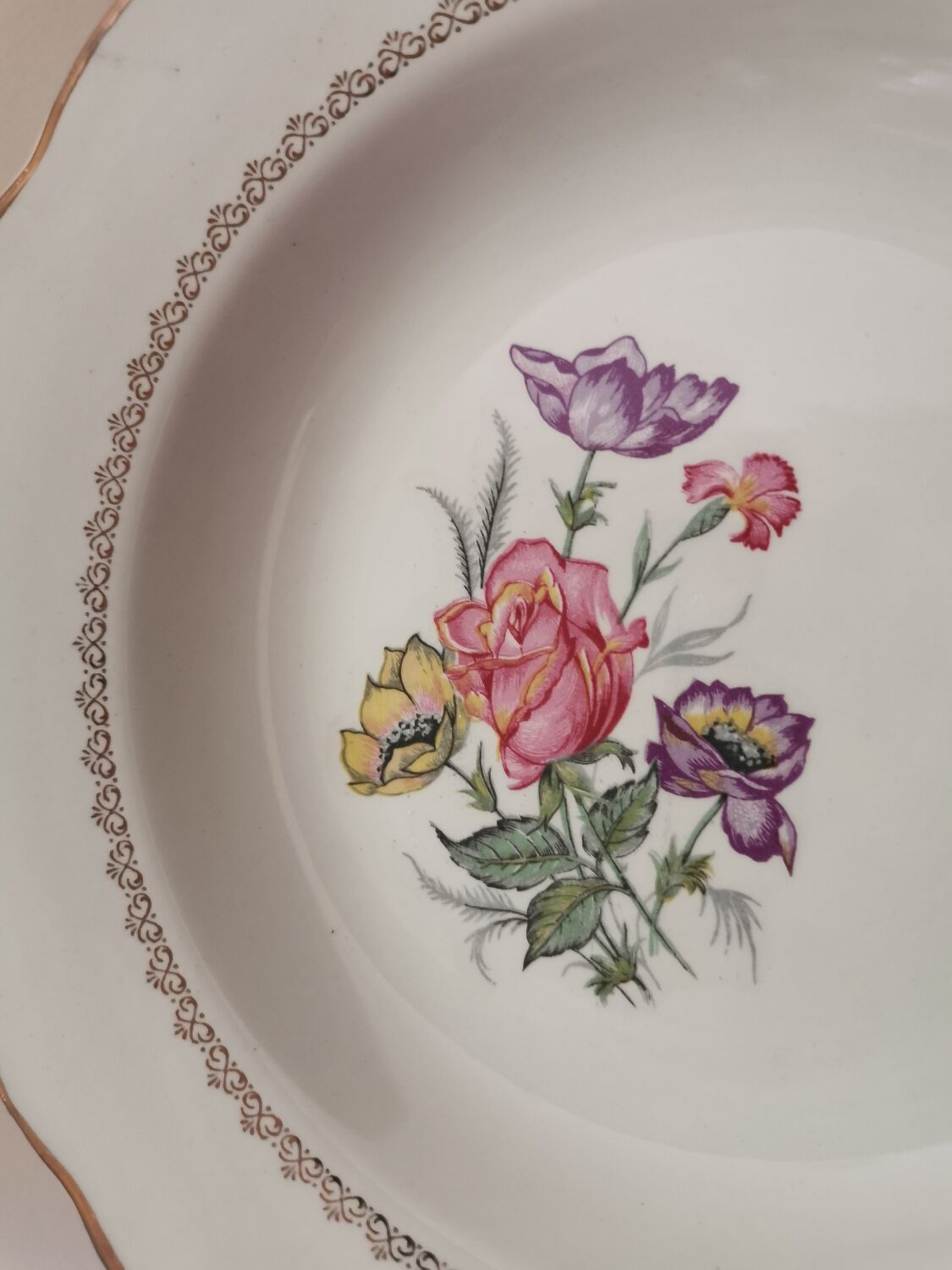 Vintage Digoin hollow plates