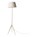Lampadaire trépied laqué blanc, années 50/60