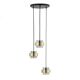Suspension laiton verre fumé