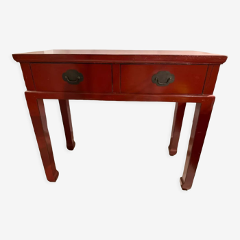 Table console chinoise en bois