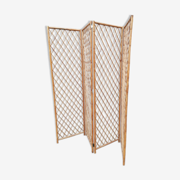 Vintage rattan screen