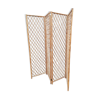 Vintage rattan screen