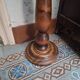 Elegant antique pedestal in solid wood,